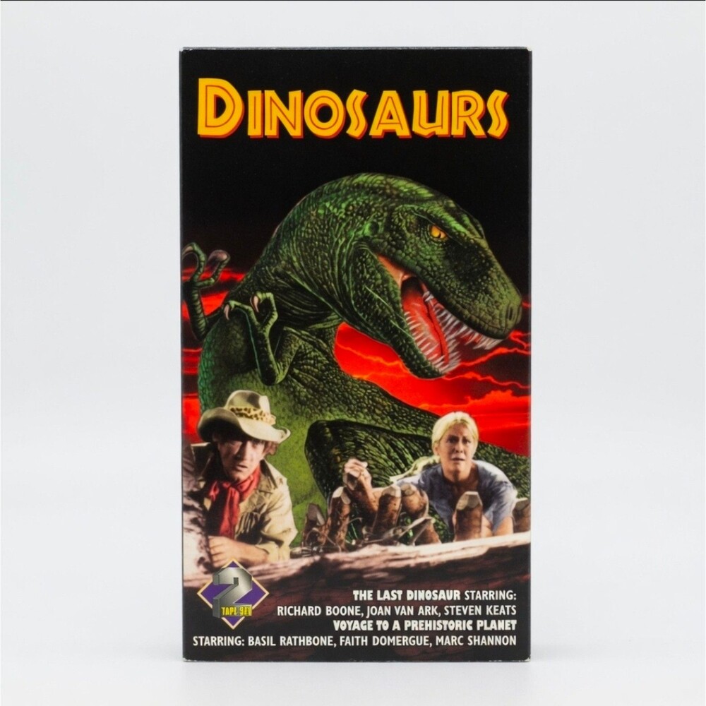 1997 Brentwood DINOSAURS 2 Tape VHS Set The Last Dinosaur+Voyage to a Prehistory